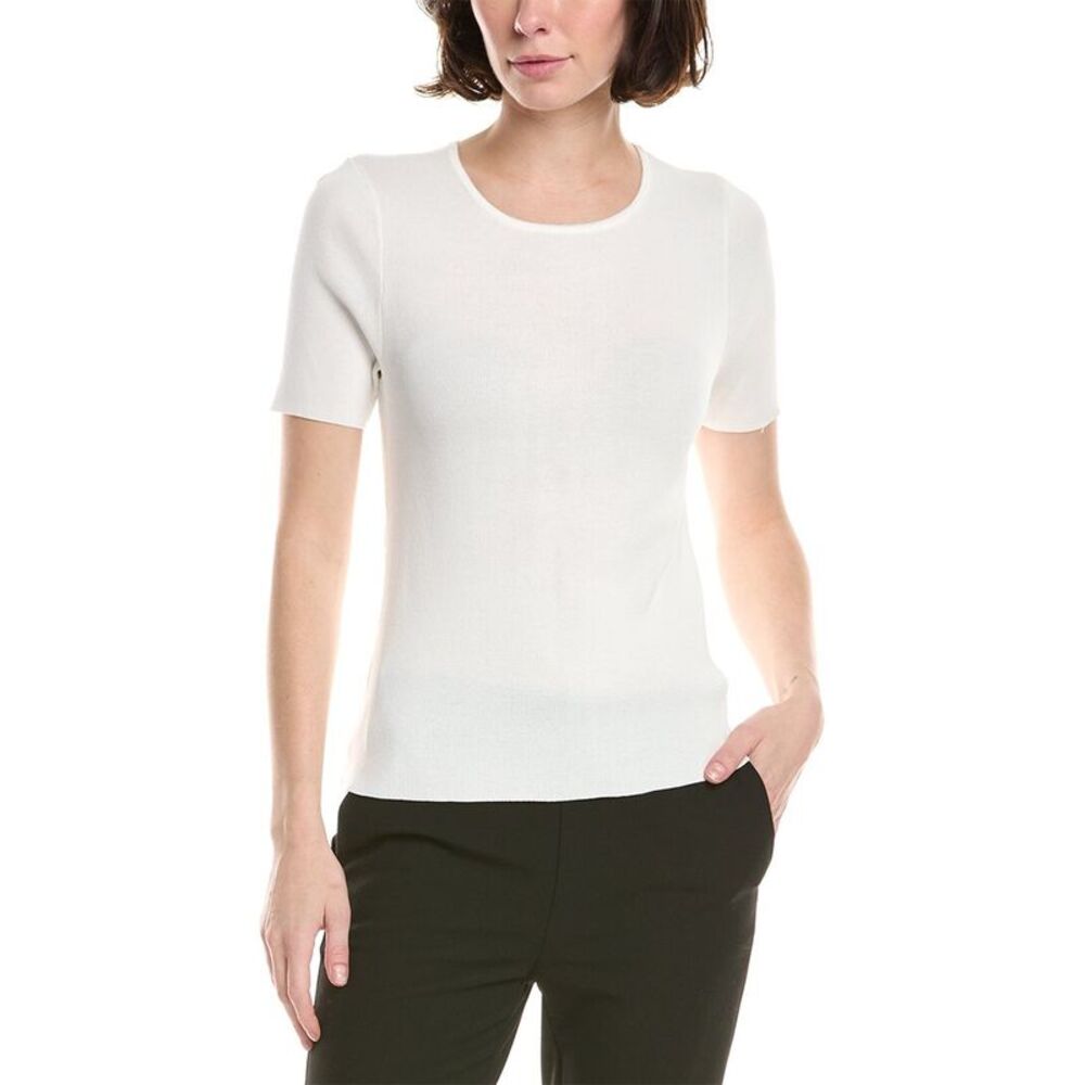 Tahari Asl Womens Petite Sweater, White